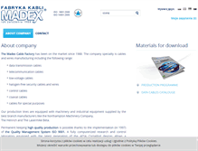 Tablet Screenshot of madex.pl